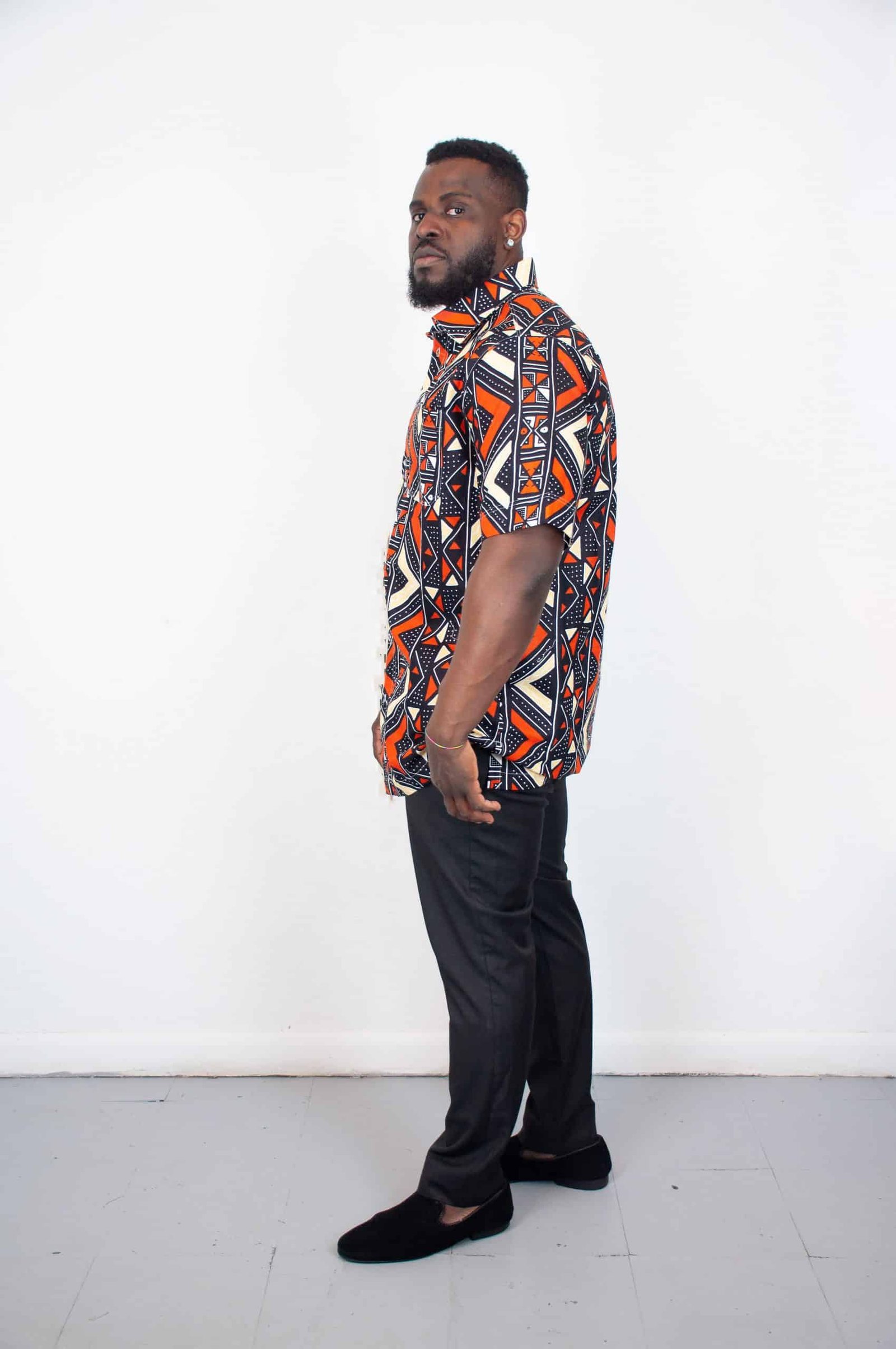 Onyeka Ankara Short Sleeve Shirt - Image 2