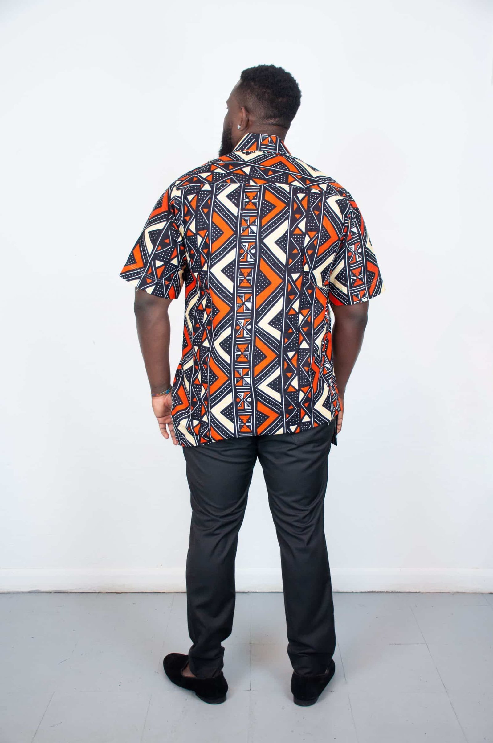 Onyeka Ankara Short Sleeve Shirt - Image 3