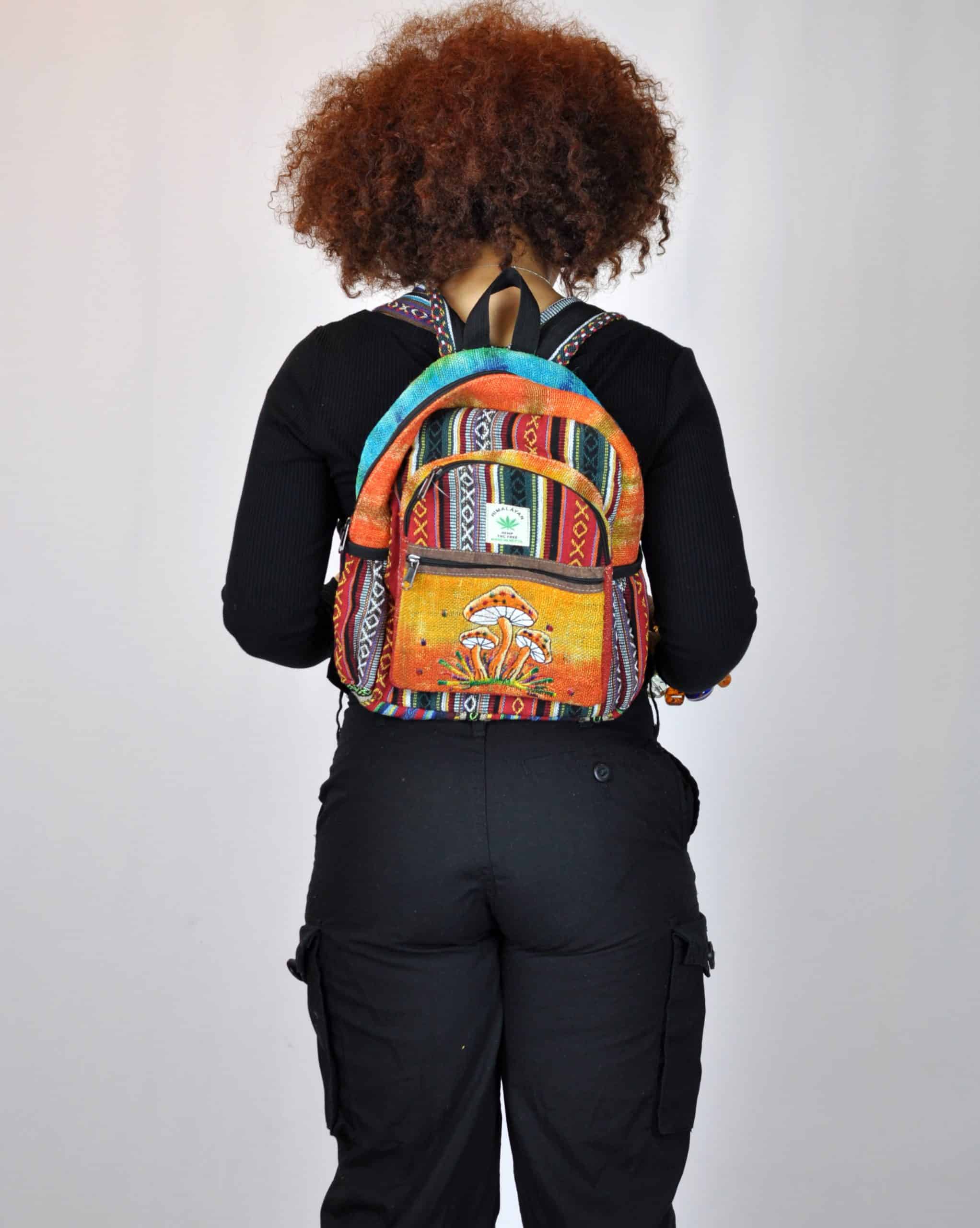Ekua Hemp Mushroom Backpack - Image 2