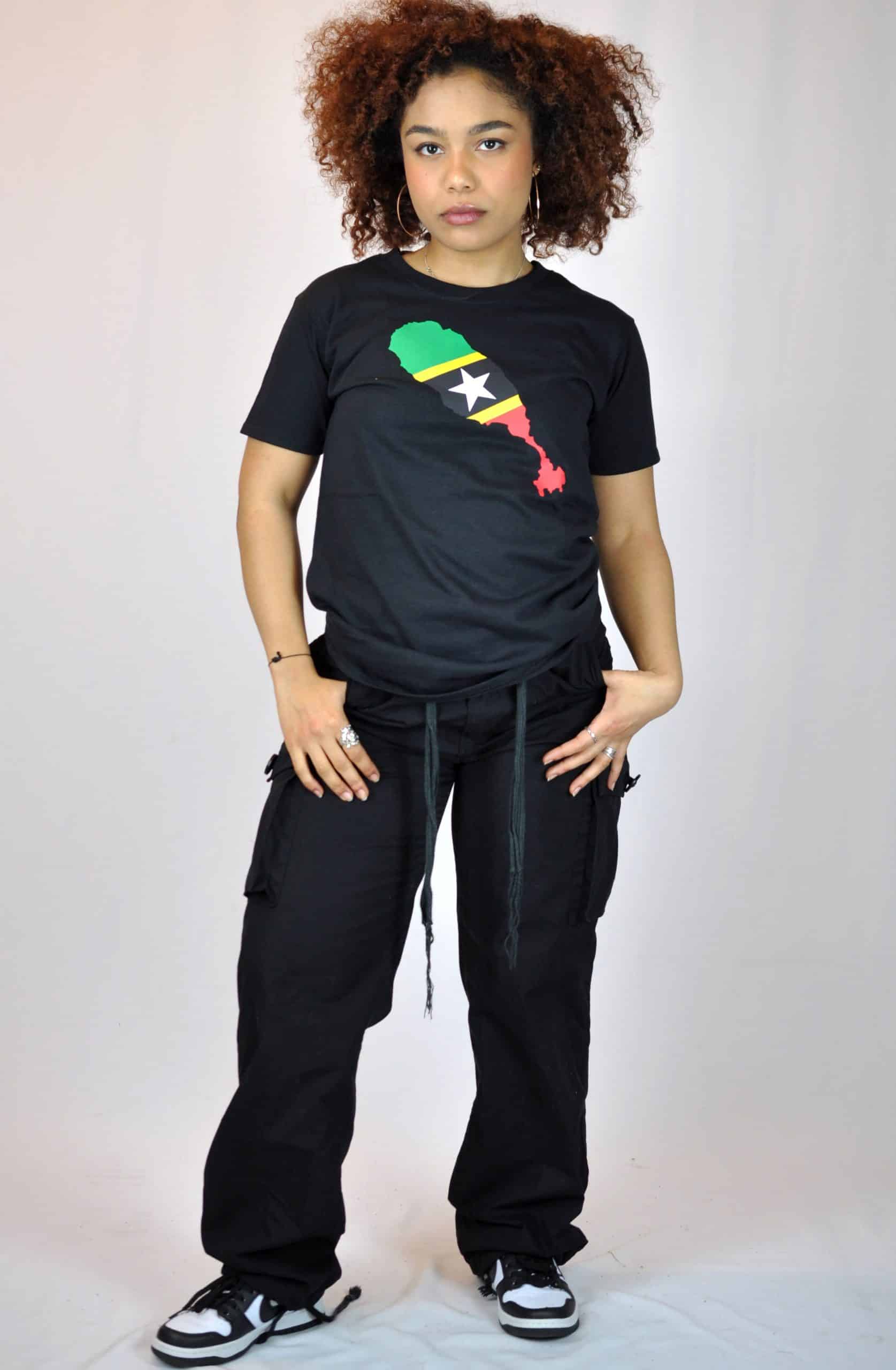 Adeline Saint Kitts and Nevis Country Flag Top