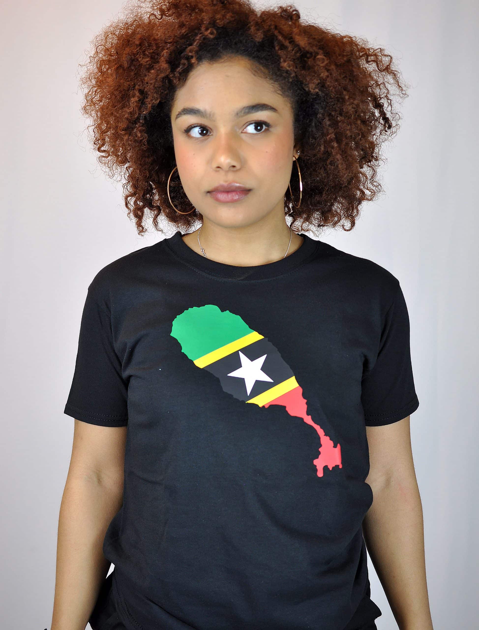 Adeline Saint Kitts and Nevis Country Flag Top - Image 2