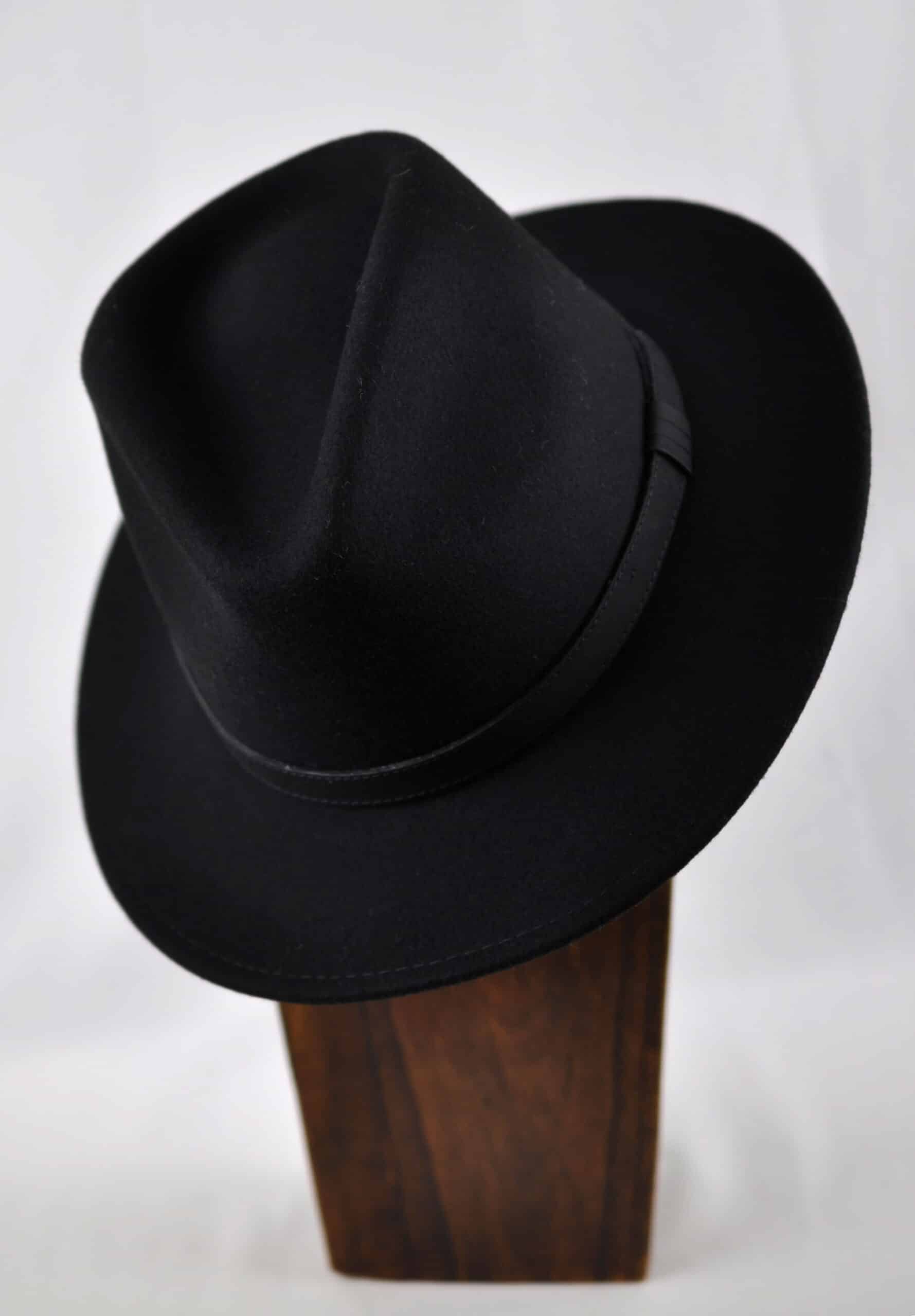 All Black Fedora Hat