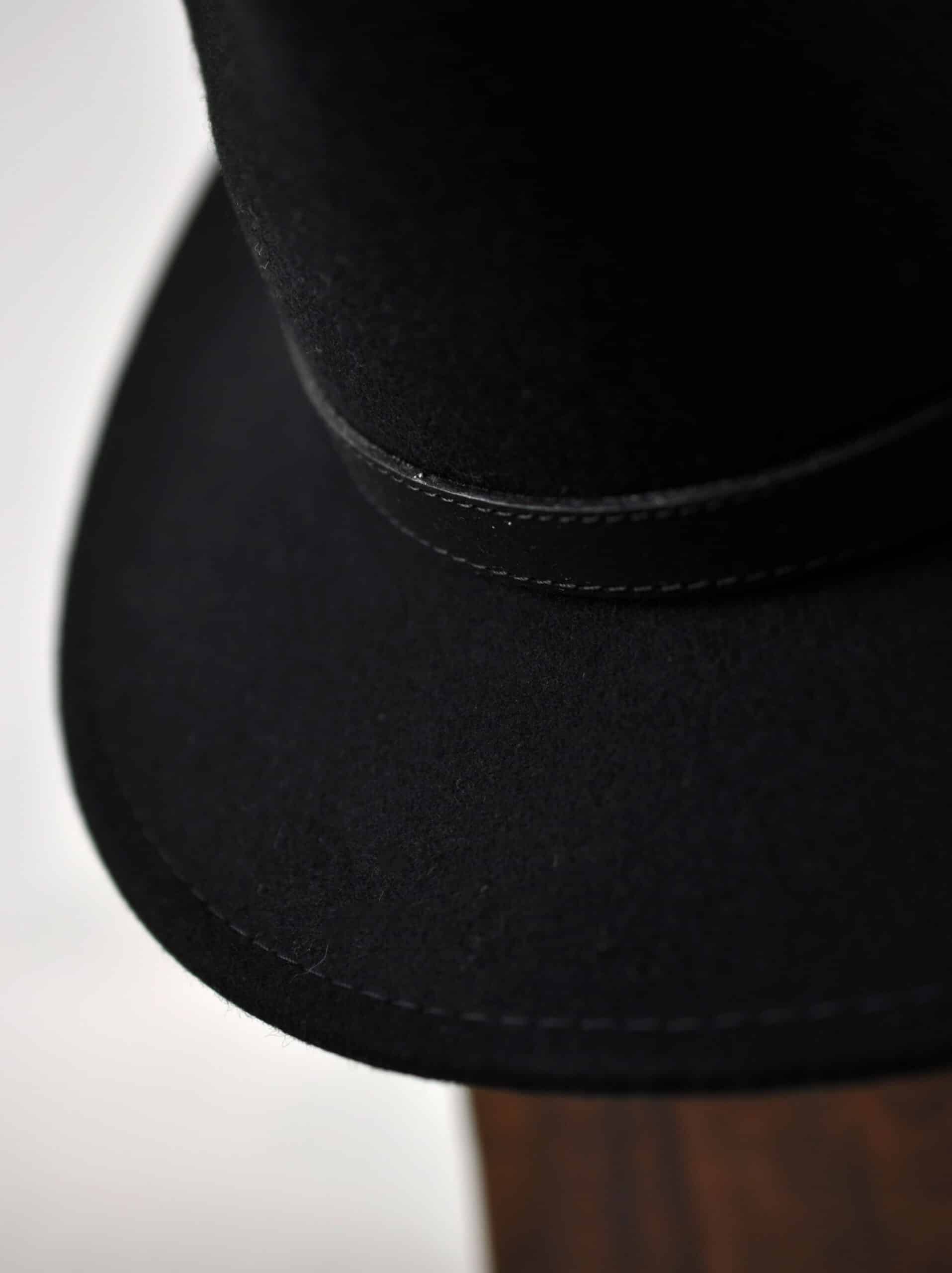 All Black Fedora Hat - Image 4