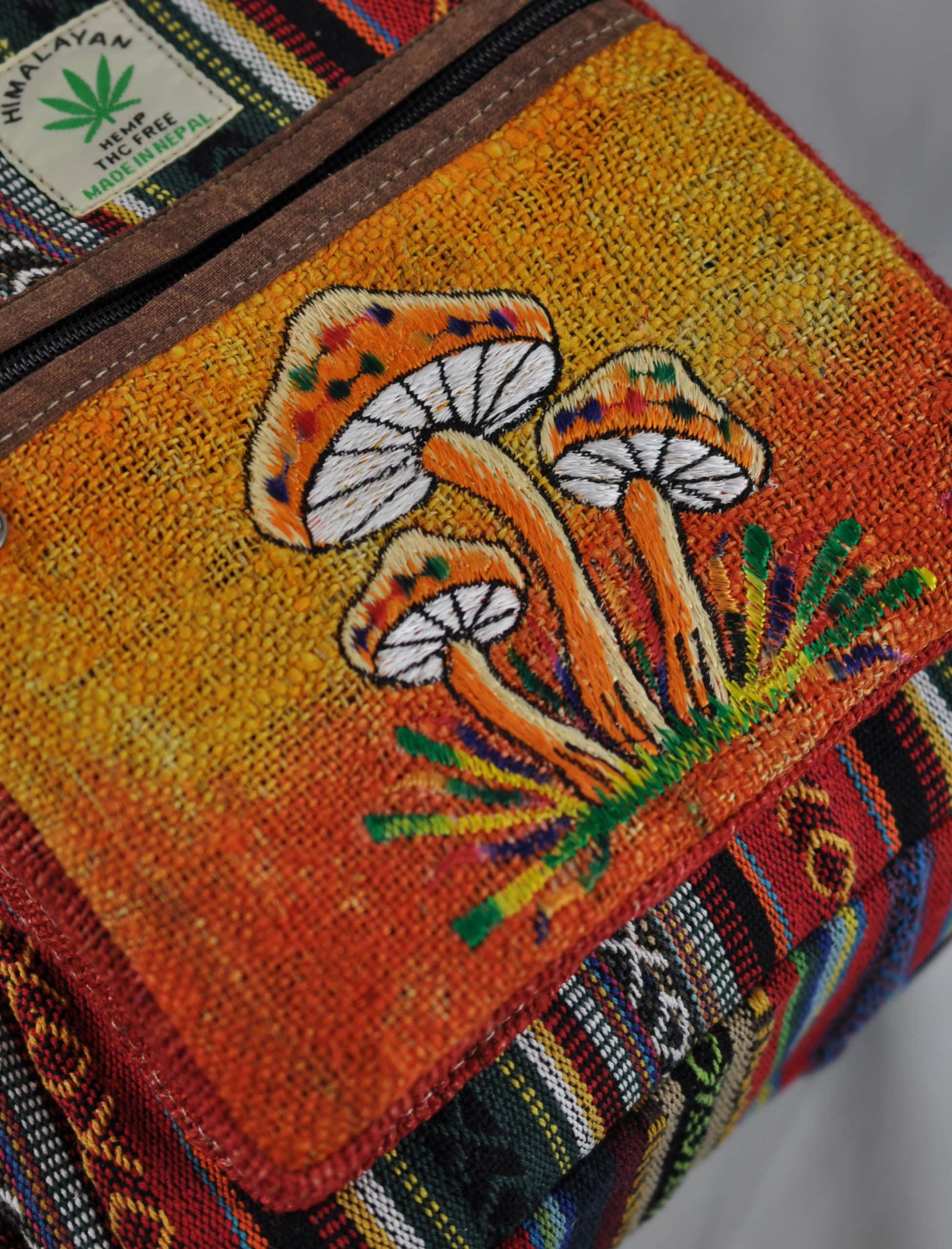 Ekua Hemp Mushroom Backpack - Image 4