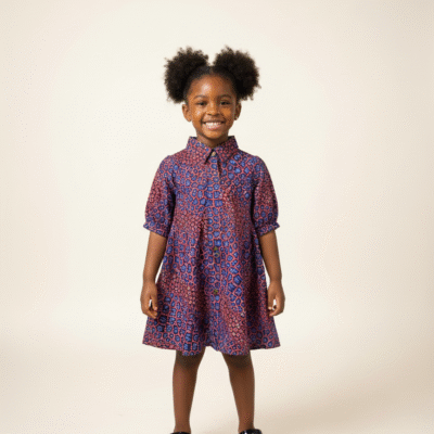Girls African Print Dress