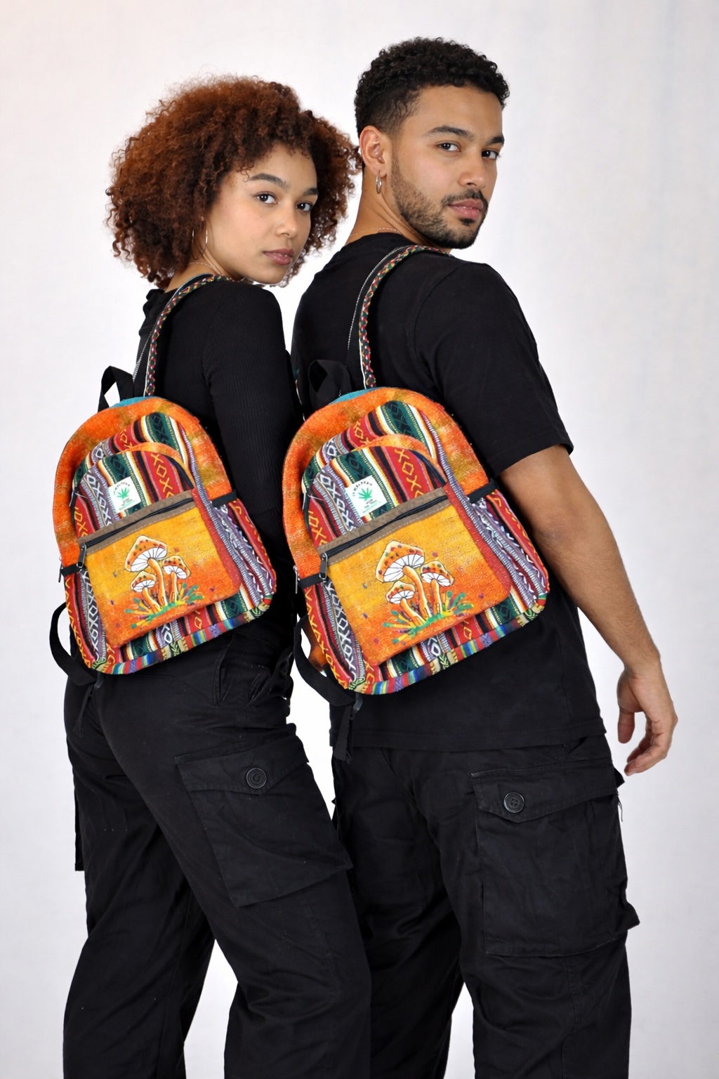 Ekua Hemp Mushroom Backpack