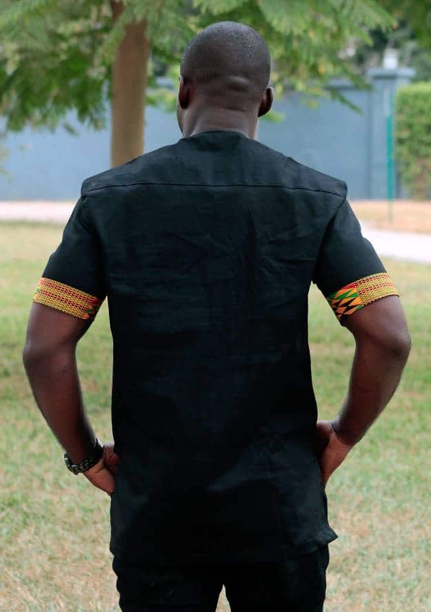 African Print Kente Fusion Shirt - Image 3