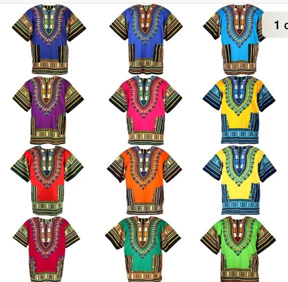 Traditional African Unisex Dashiki Shirt