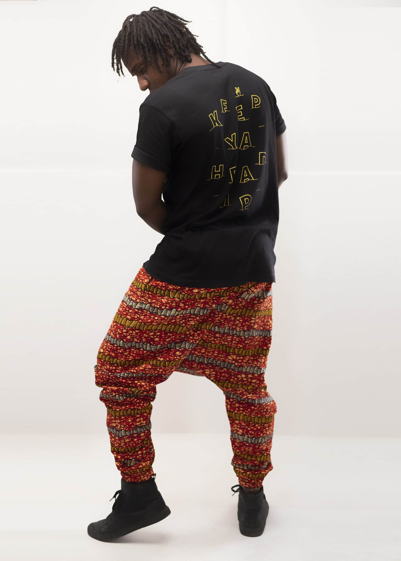 Stylish Puleng African Print Harem Low Crotch Trousers - Image 3