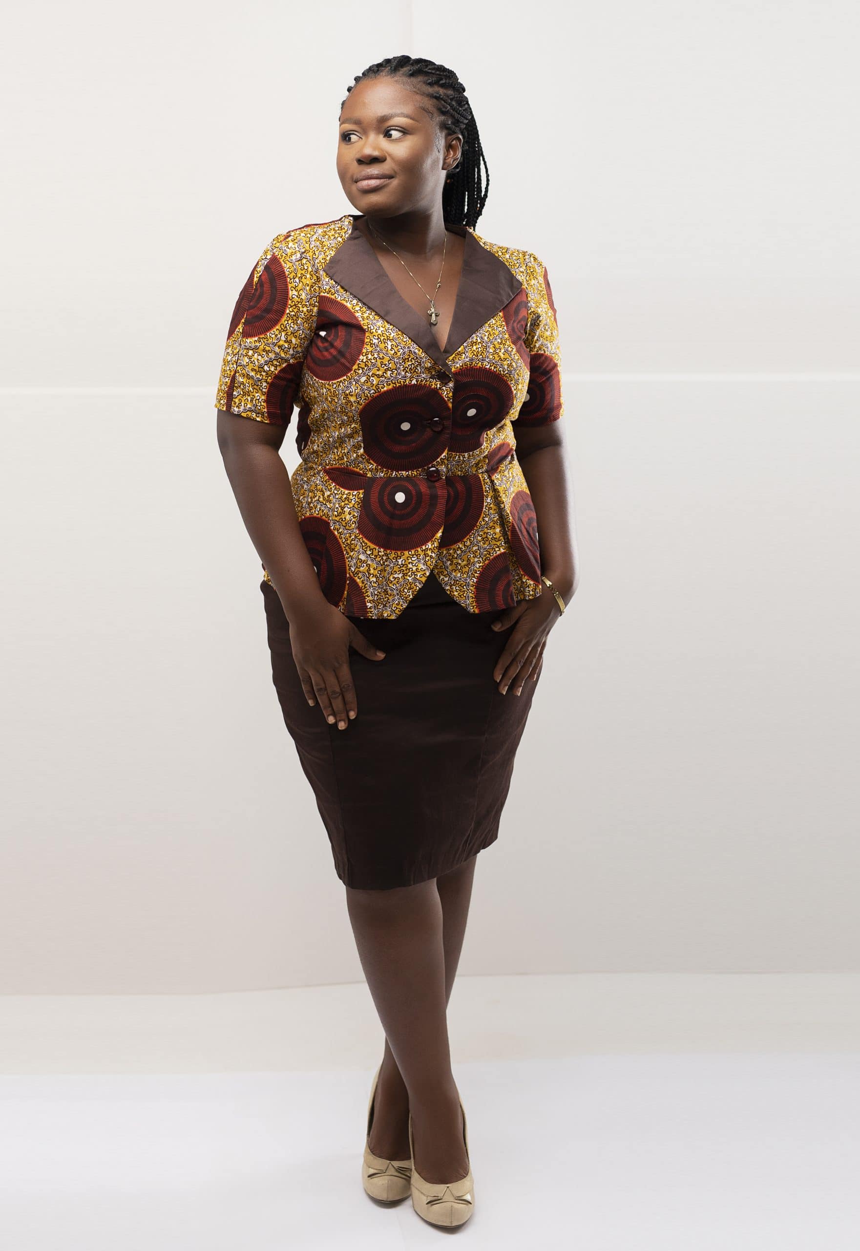 Afia African Two-Piece Skirt Set