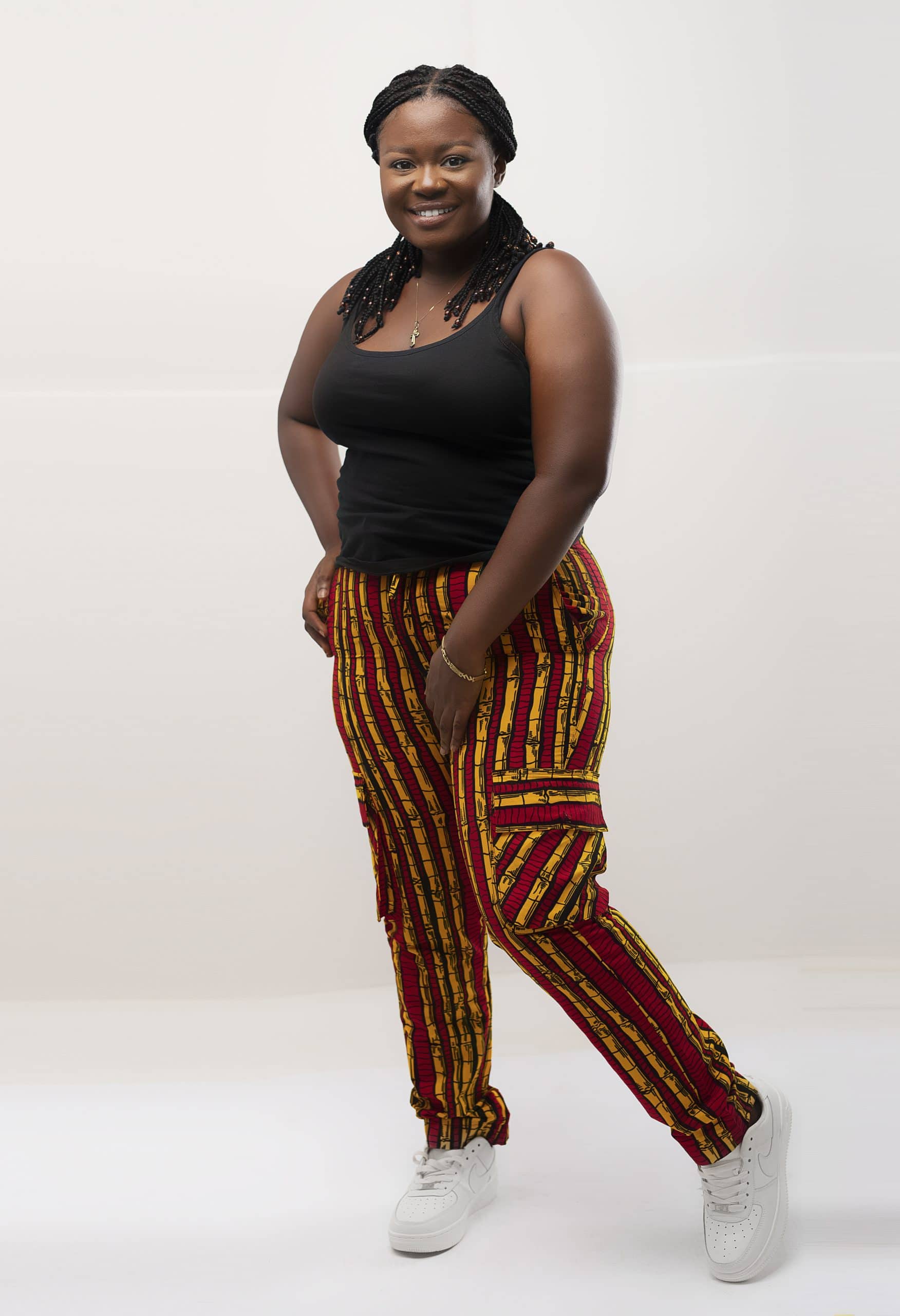 Shani African Print Combat Trousers - Image 2