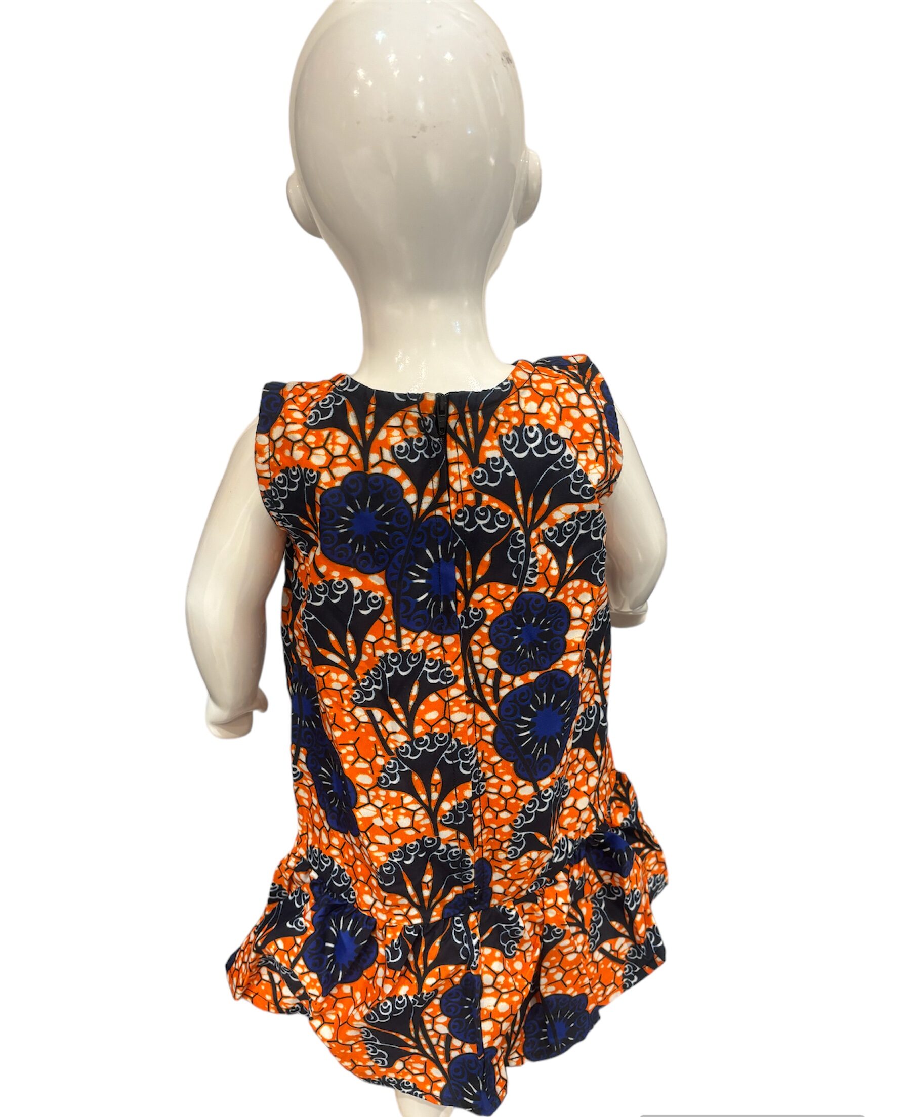 Anita Essential Beautiful African Ankara Print Girl's Dress - Image 2