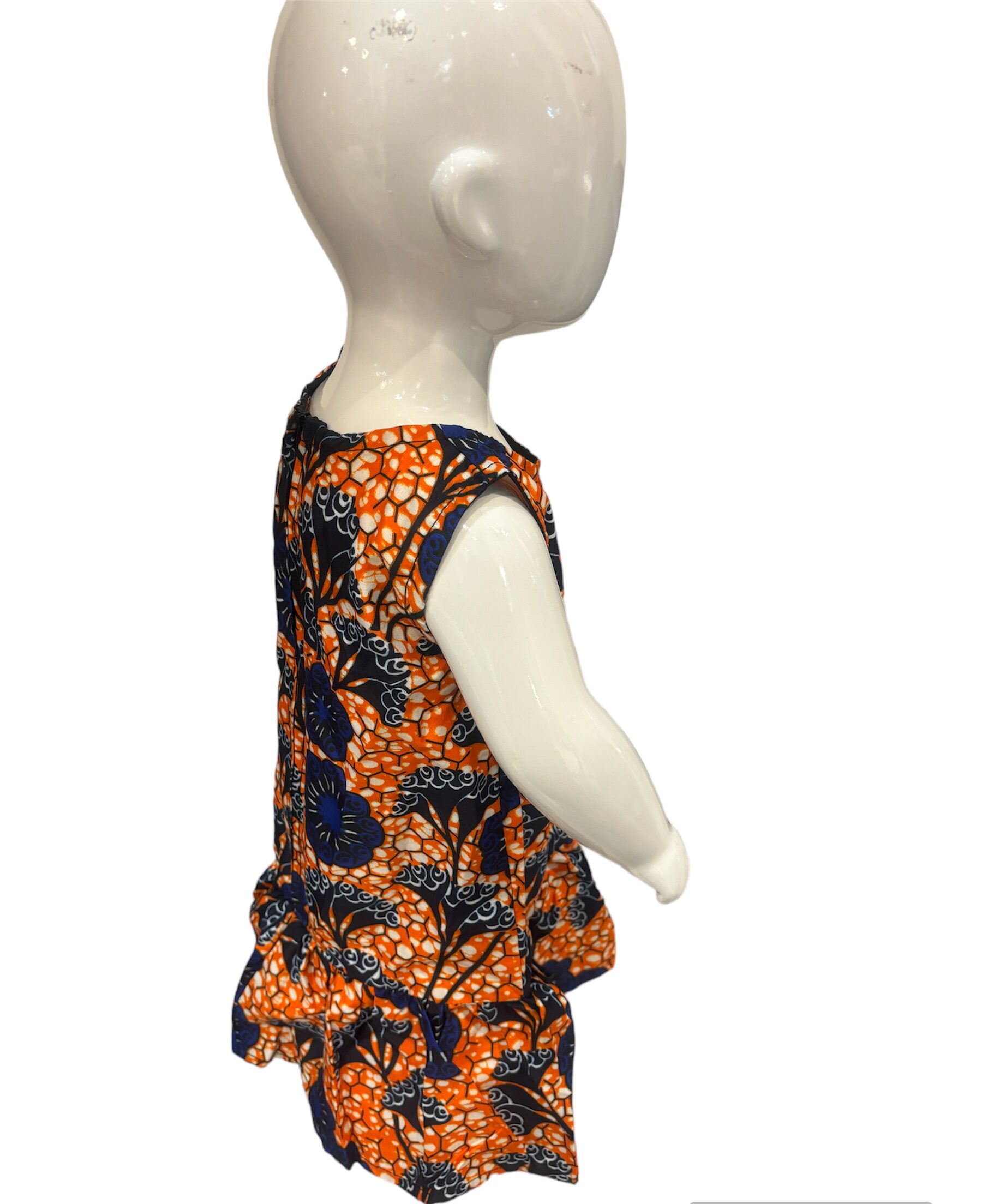 Anita Essential Beautiful African Ankara Print Girl's Dress - Image 3