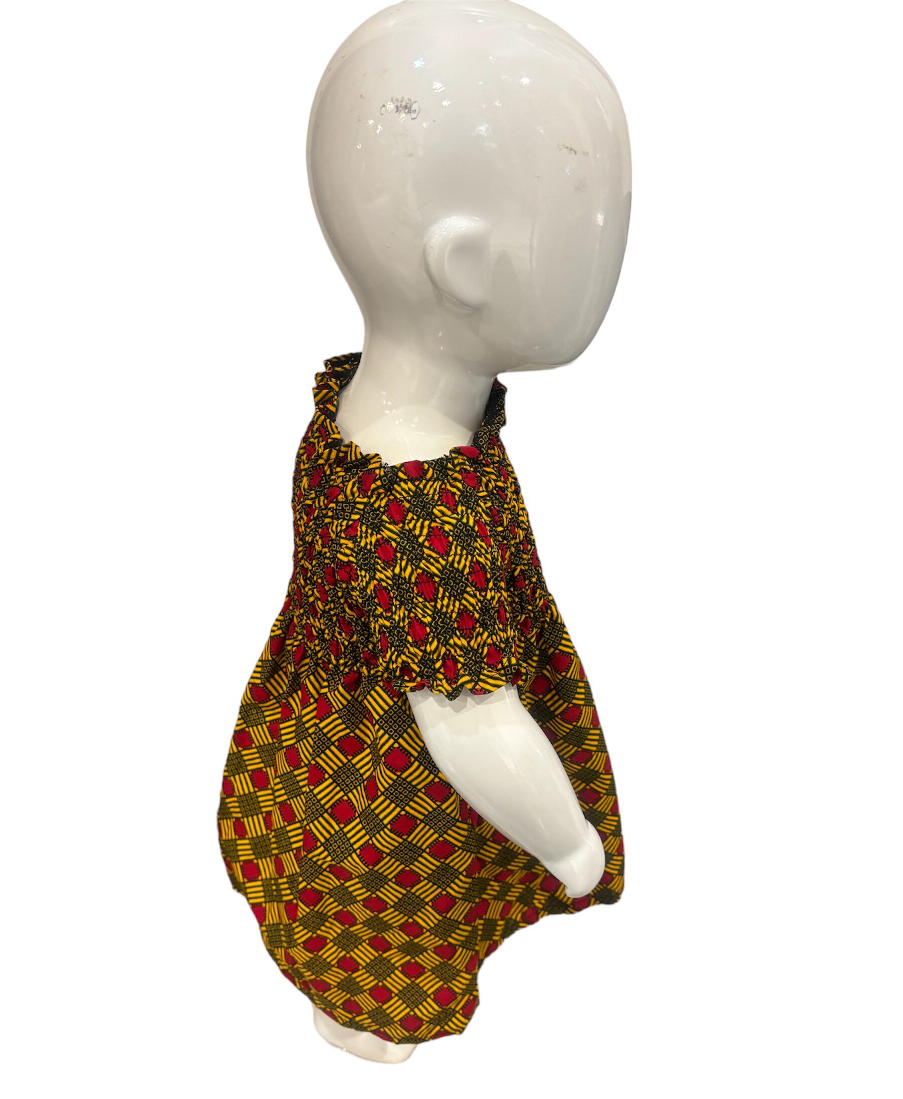 Arianna Essential Beautiful And pretty Quite African Ankara Print Girl's Dress - Image 2