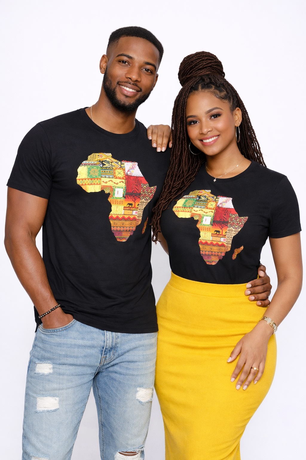 Continent of Africa Themed Unisex Top