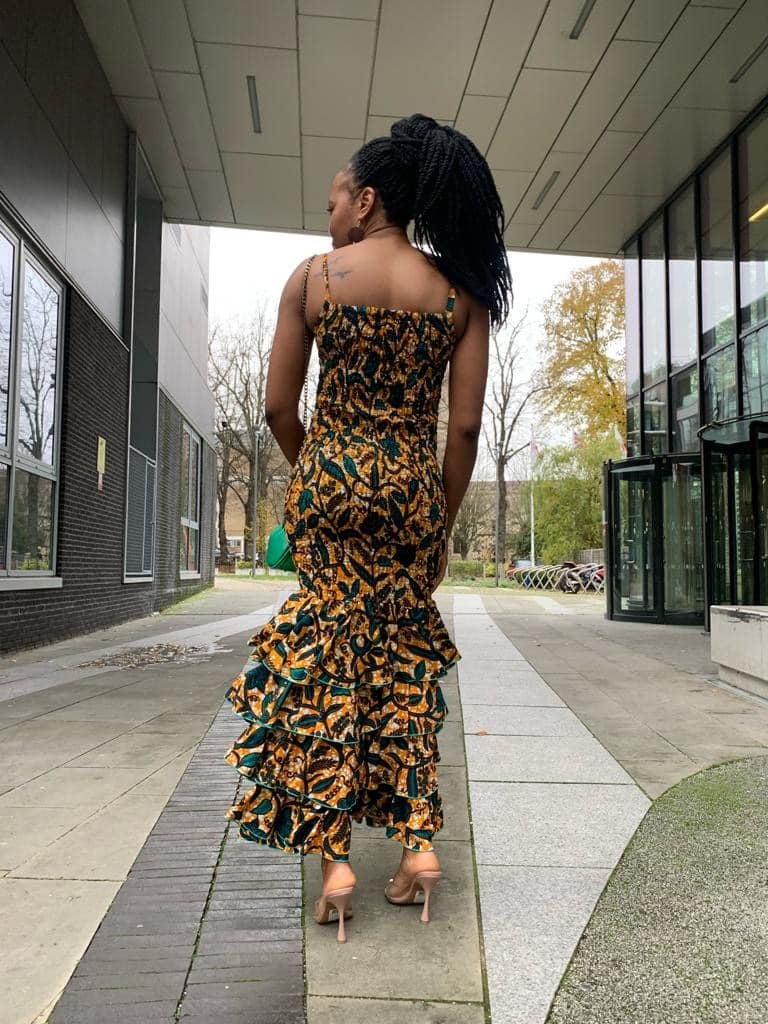 Stunning Urbi Ankara Mermaid Design Body-con Dress - Image 3