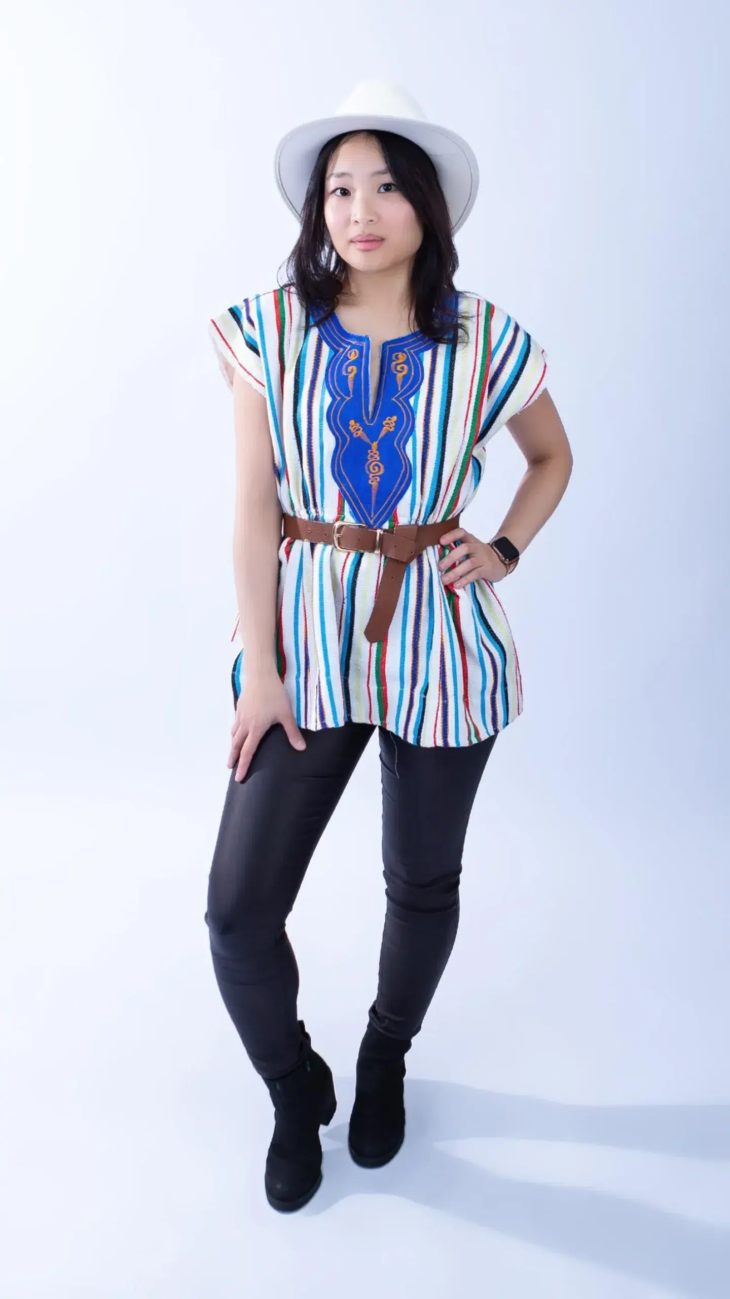 Handwoven Batakari Dress with Embroidery