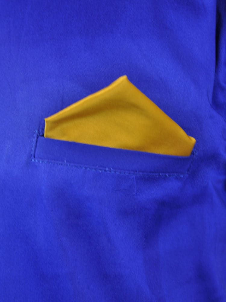 Bold Blue African Embroidered Shirt - Image 4