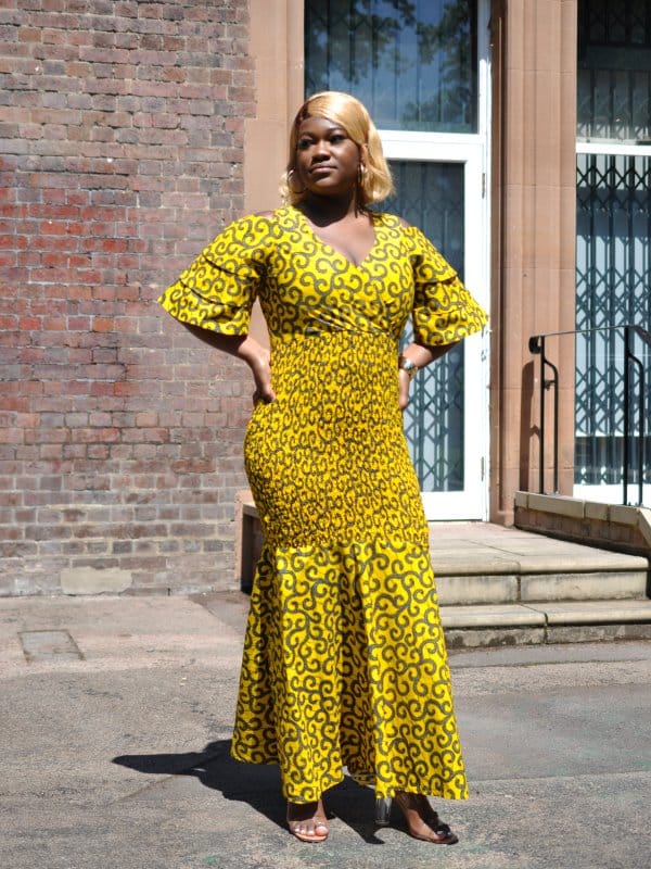 Zara African Bodycon Flare Dress