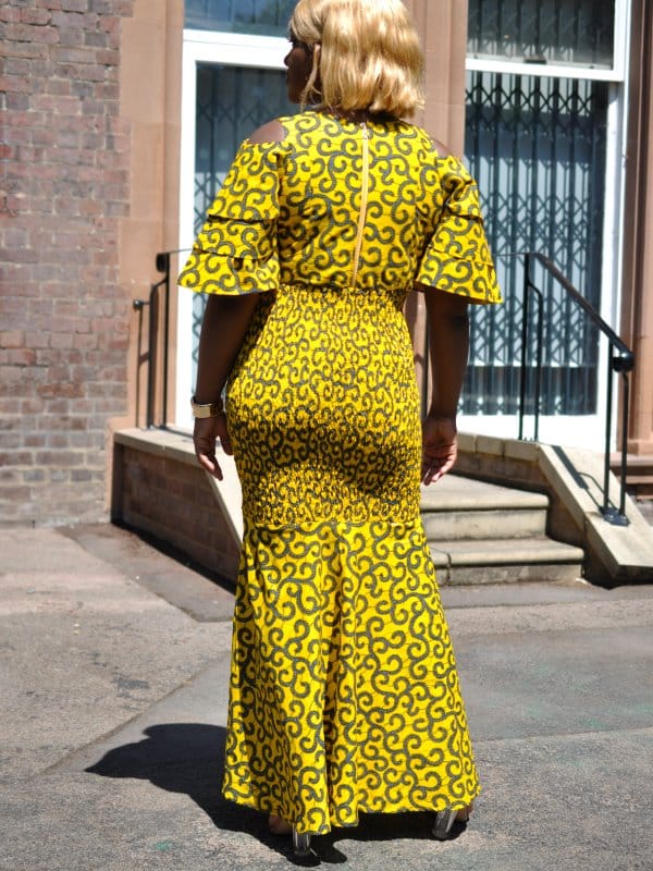 Zara African Bodycon Flare Dress - Image 2