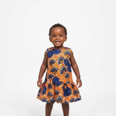 Girls African Print Dress