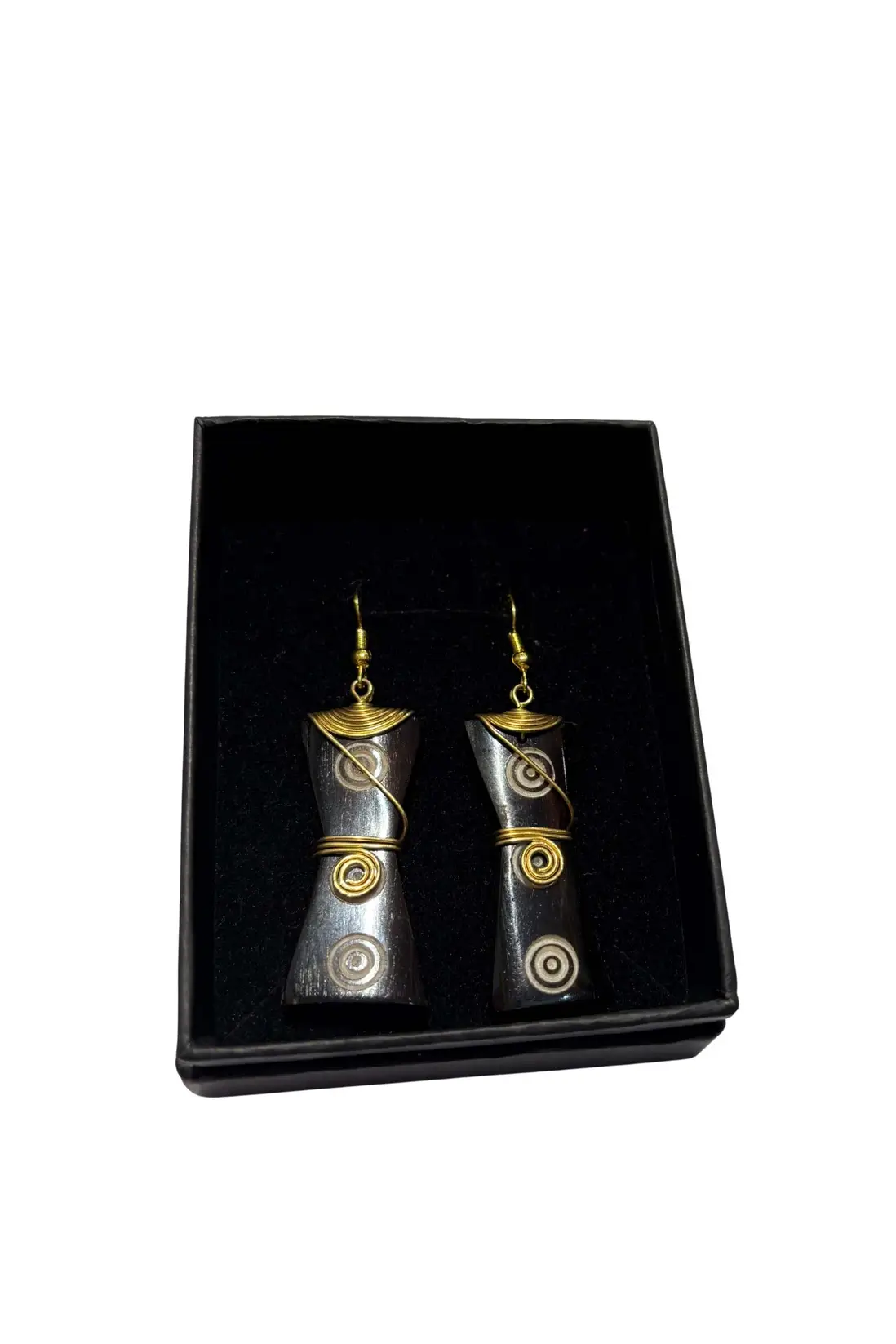 Handcrafted Wooden African Kenyan Tribal Earrings -Boho - Image 2