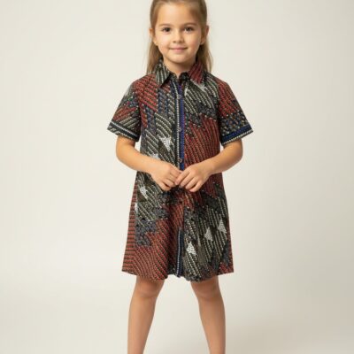 Girls African Print Dress