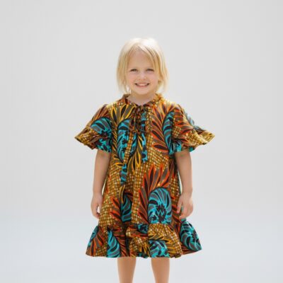 Girls African Print Dress