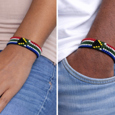 South Africa Flag Beaded Bracelet