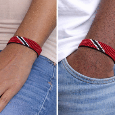 Trinidad Flag Beaded Bracelet