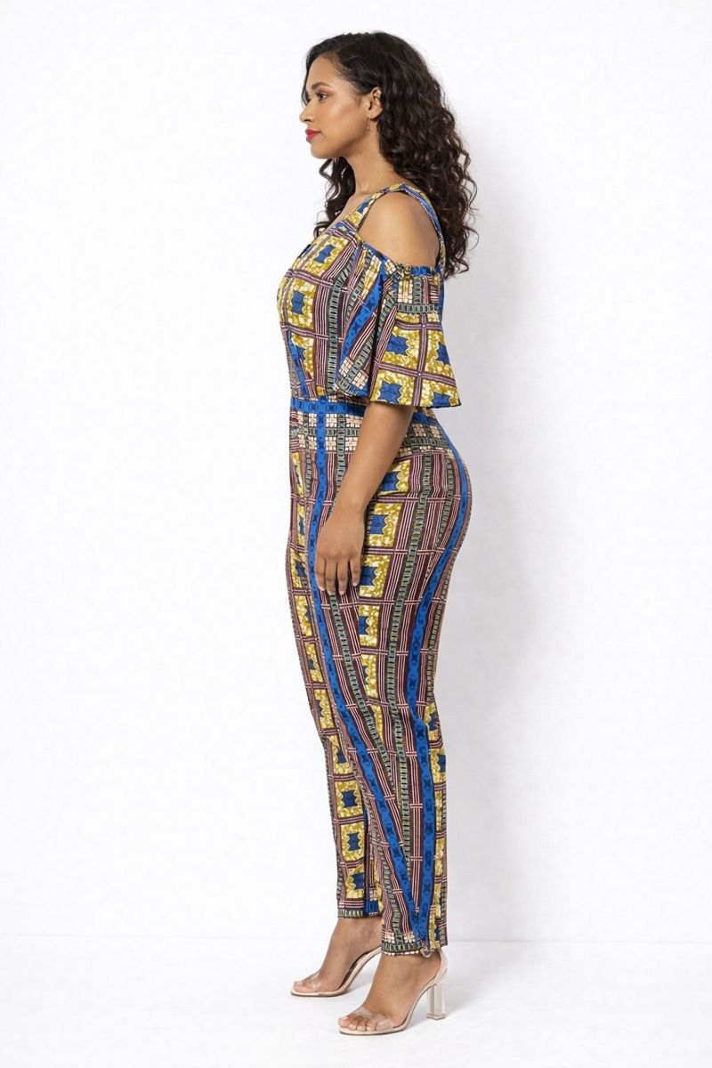 African Print Jumpsuit - Image 4