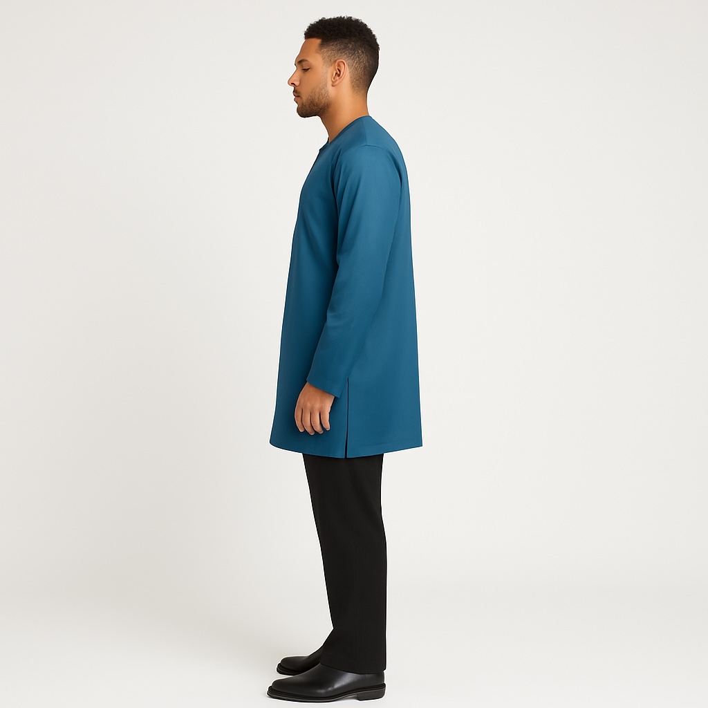 Men’s Embroidered Kaftan Top - Image 4