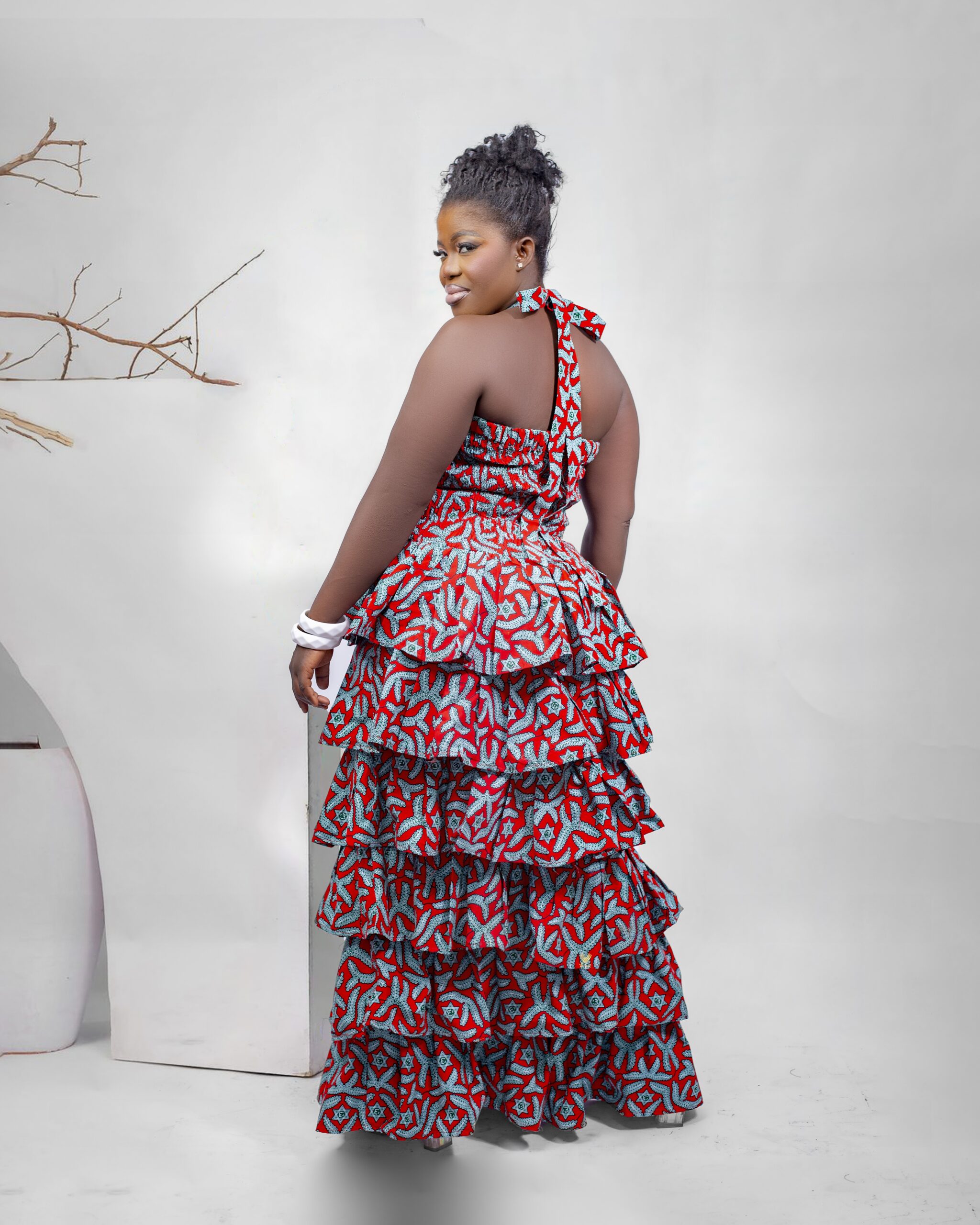 Ankara Halter Maxi - Image 3