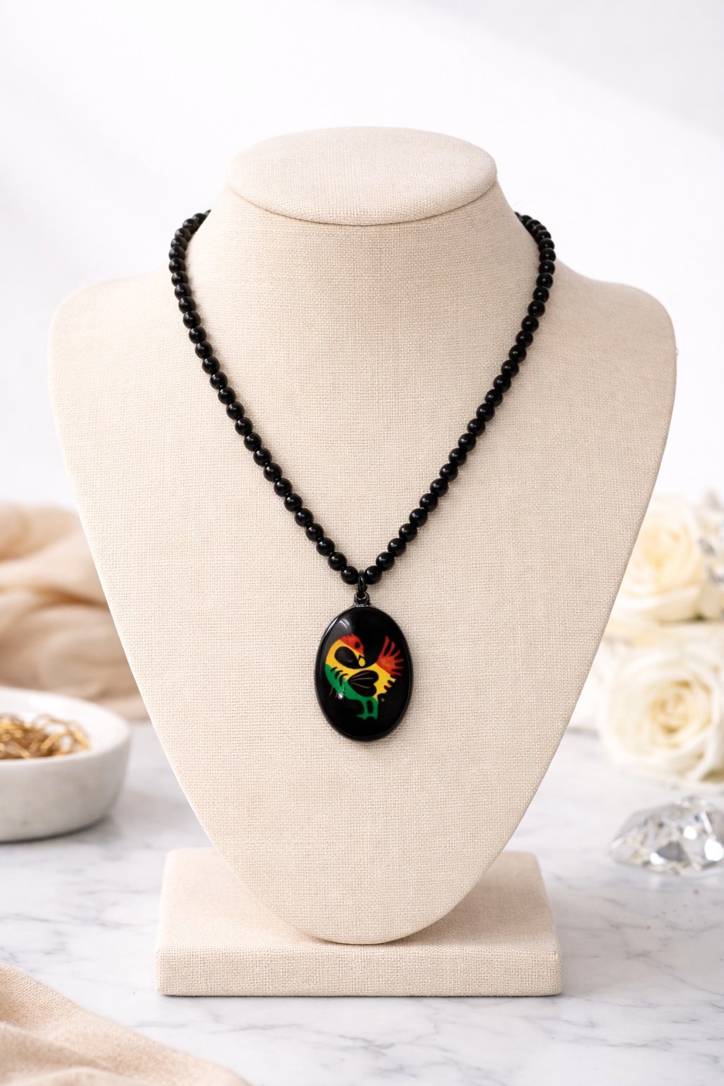 African Beaded Necklace - Image 3