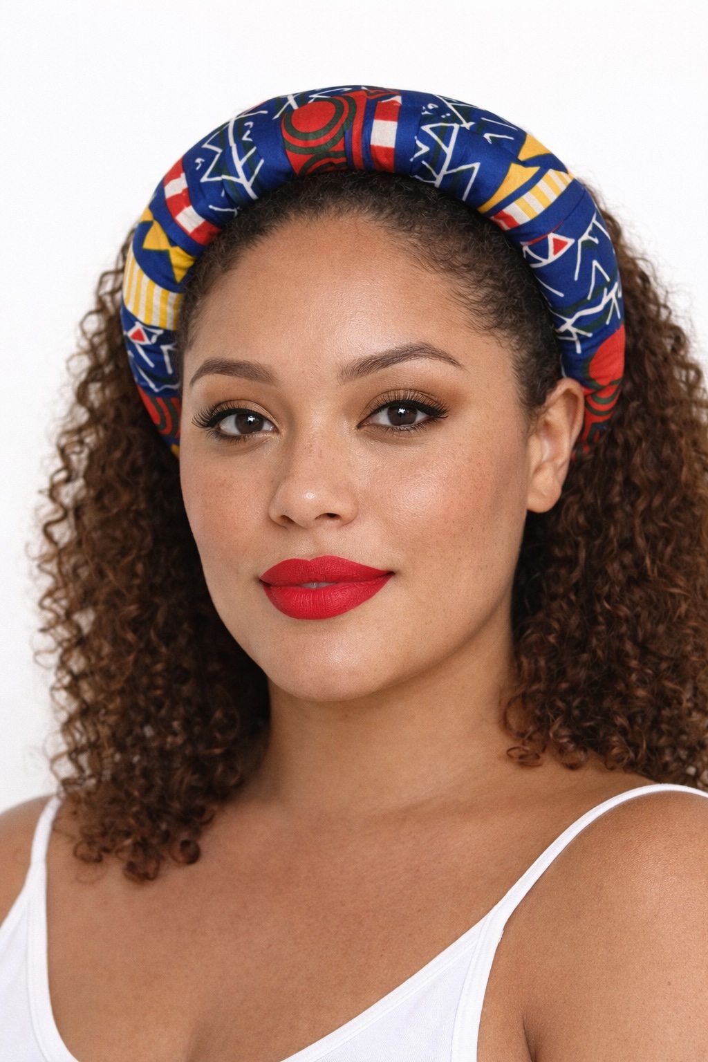 African Print Padded Headband - Image 3