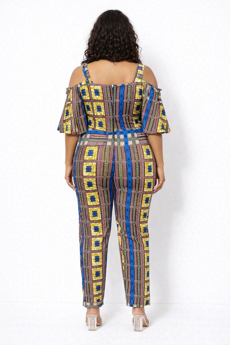 African Print Jumpsuit - Image 3