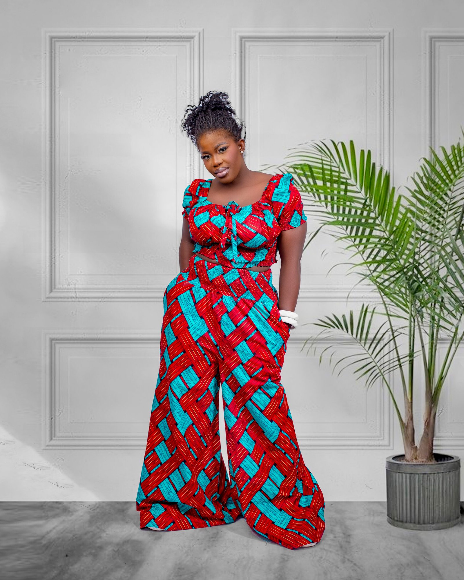 Vibrant Wide-Leg Co-ord