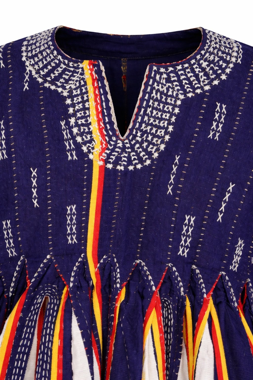 Heritage Royal Stripe Fugu Peplum Top - Image 3